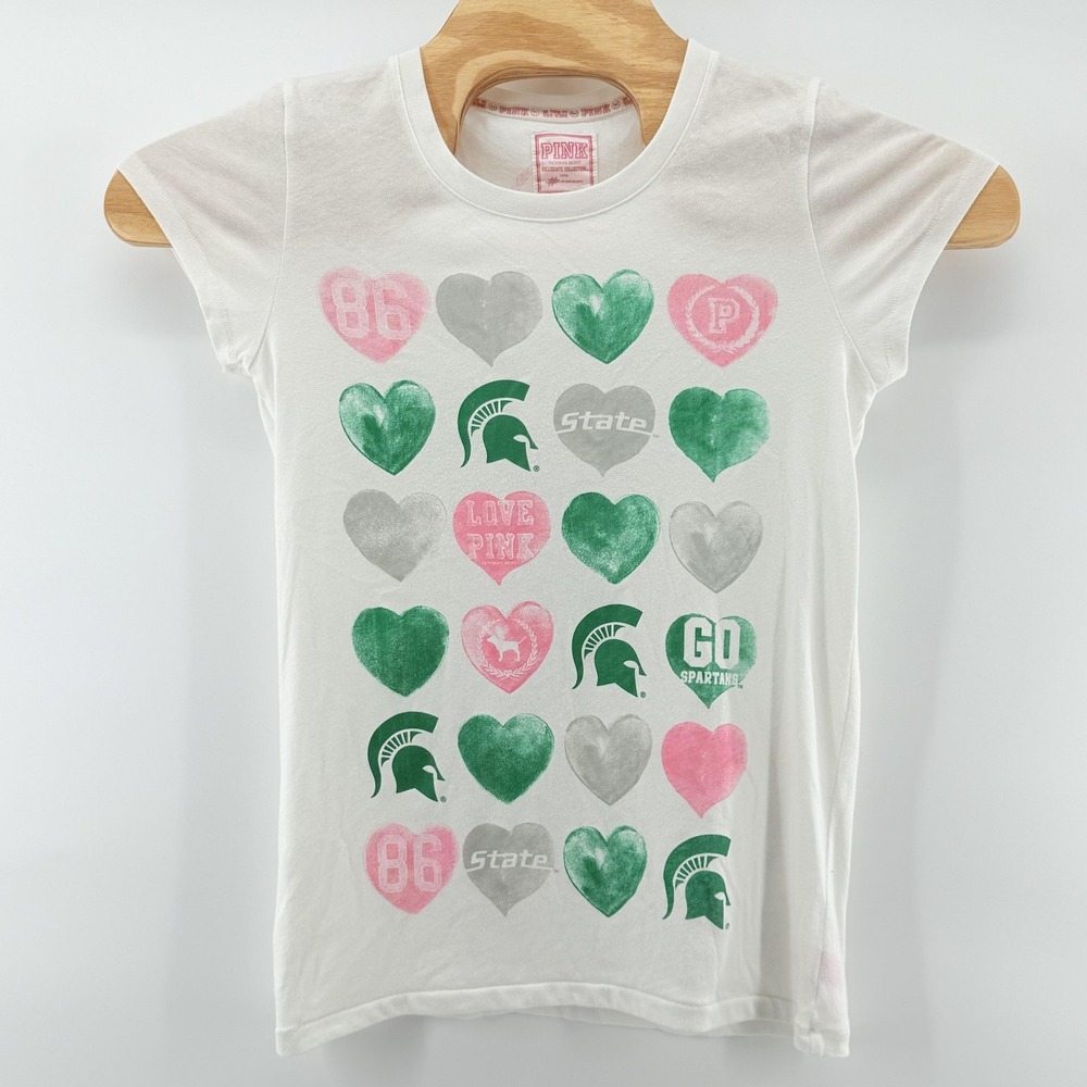 Michigan State Spartans Shirt Large NCAA College Basketball Victoria Secret Pink